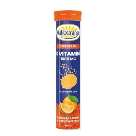Haliborange Vitamin C 1000mg 20 Efervesan Tablet | Portakal Aromalı