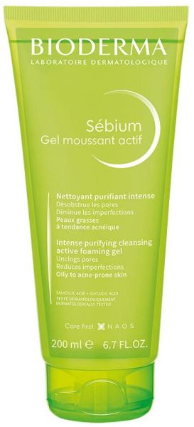 Bioderma Sebium Foaming Gel Actif 200ml | Yüz Temizleme Jeli