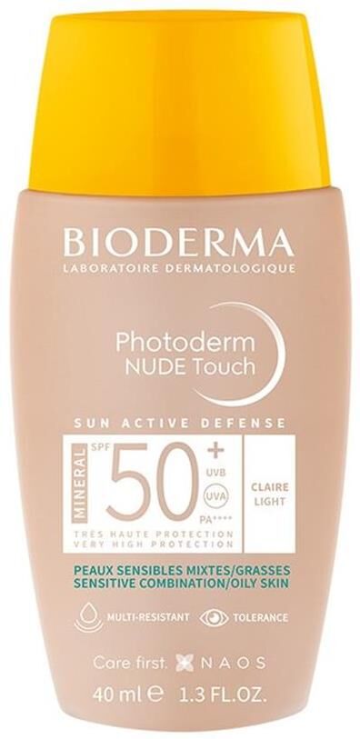 Bioderma Photoderm Nude Touch SPF50+ Light 40ml | Renkli Güneş Koruyucu