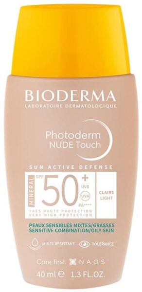 Bioderma Photoderm Nude Touch SPF50+ Light 40ml | Renkli Güneş Koruyucu
