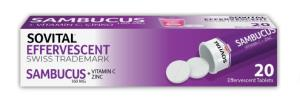 Sovital Sambucus 160mg 20 Efervesan Tablet