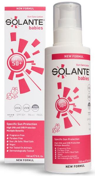 Solante Babies SPF50+ Güneş Koruyucu Losyon 150ml | Hassas Bebek Ciltlere Özel