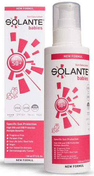Solante Babies SPF50+ Güneş Koruyucu Losyon 150ml | Hassas Bebek Ciltlere Özel