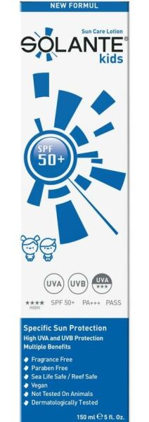 Solante Kids SPF50+ Güneş Koruyucu Losyon 150ml | Hassas Çocuk Ciltlere Özel