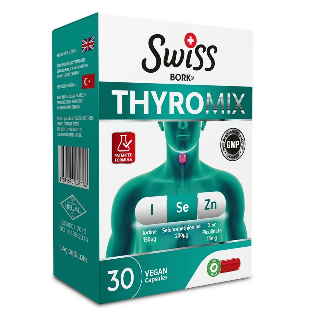 Swiss Bork Thyro Mix 30 Kapsül