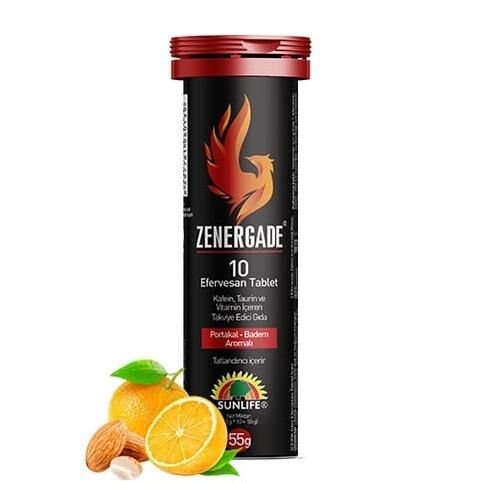 Sunlife Zenergade 10 Tablet | Portakal - Badem Aromalı