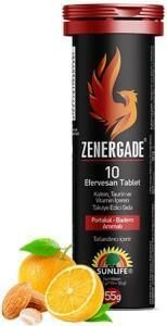 Sunlife Zenergade 10 Tablet | Portakal - Badem Aromalı