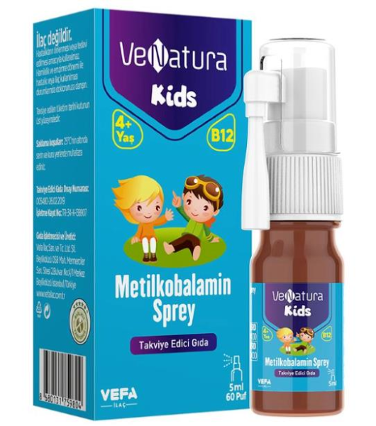 Venatura Kids Metilkobalamin Sprey 300mcg 5ml