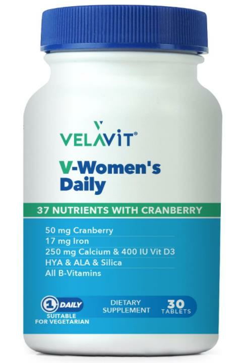 Velavit V-Women's Daily 37 Nutrients with Cranberry 30 Tablet