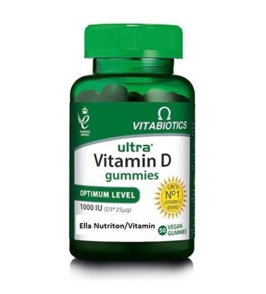 Vitabiotics Ultra Vitamin D Gummies 1000IU 50 Çiğnenebilir Kapsül