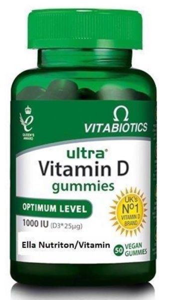 Vitabiotics Ultra Vitamin D Gummies 1000IU 50 Çiğnenebilir Kapsül