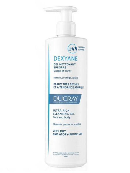Ducray Dexyane Ultra Rich Cleansing Gel 400ml | Atopiye Eğimli Ciltlere Özel Yıkama Jeli