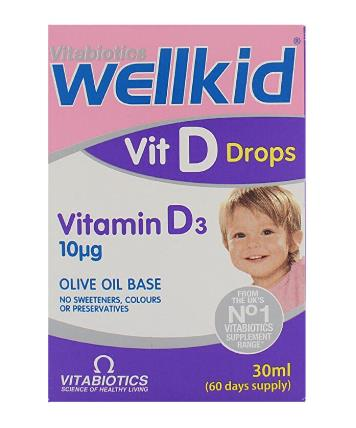 Vitabiotics Wellkid Vit D Drops Vitamin D3 10mcg 30ml