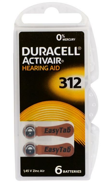 Duracell Activair İşitme Cihazı Pili No:312