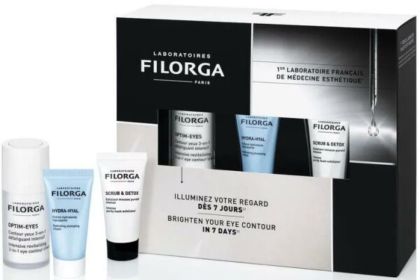 Filorga Göz Çevresi Aydınlatıcı Set| Optim Eyes - Hydra Hyal - Scrub And Detox