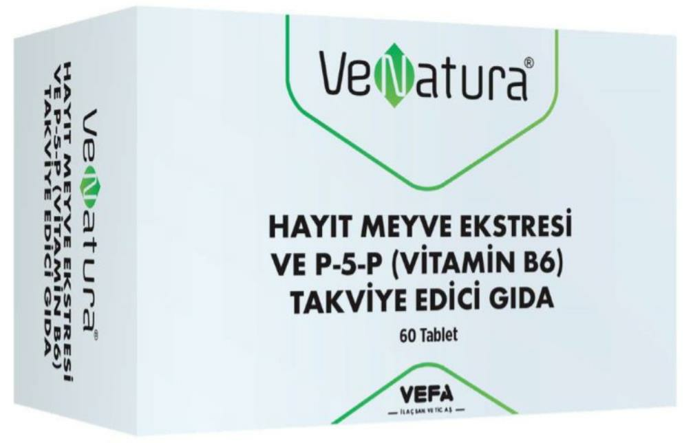 Venatura Hayıt Meyvesi Ekstresi ve P-5-P (Vitamin B6) 60 Tablet