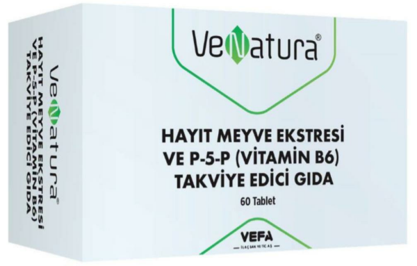 Venatura Hayıt Meyvesi Ekstresi ve P-5-P (Vitamin B6) 60 Tablet