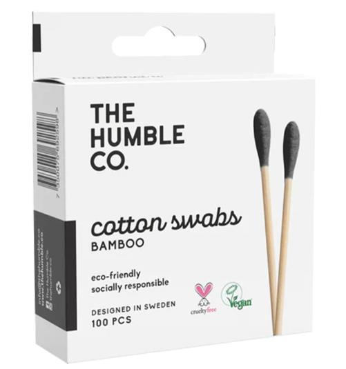 Humble Cotton Swabs Bamboo Siyah Kulak Çubuğu 100 Adet