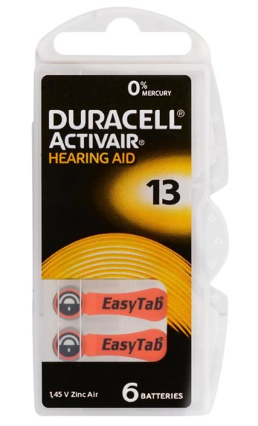 Duracell Activair İşitme Cihazı Pili No:13