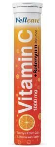Wellcare Vitamin C 1000mg + Selenyum 200mcg Effervesan 15 Tablet
