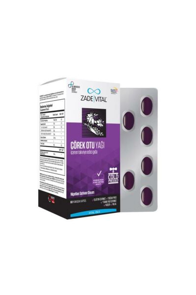 Zade Vital Çörek Otu Yağı 60 Kapsül