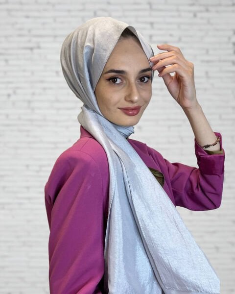 Harem Scarf Brisa Vual Şal 00816 GÜMÜŞ