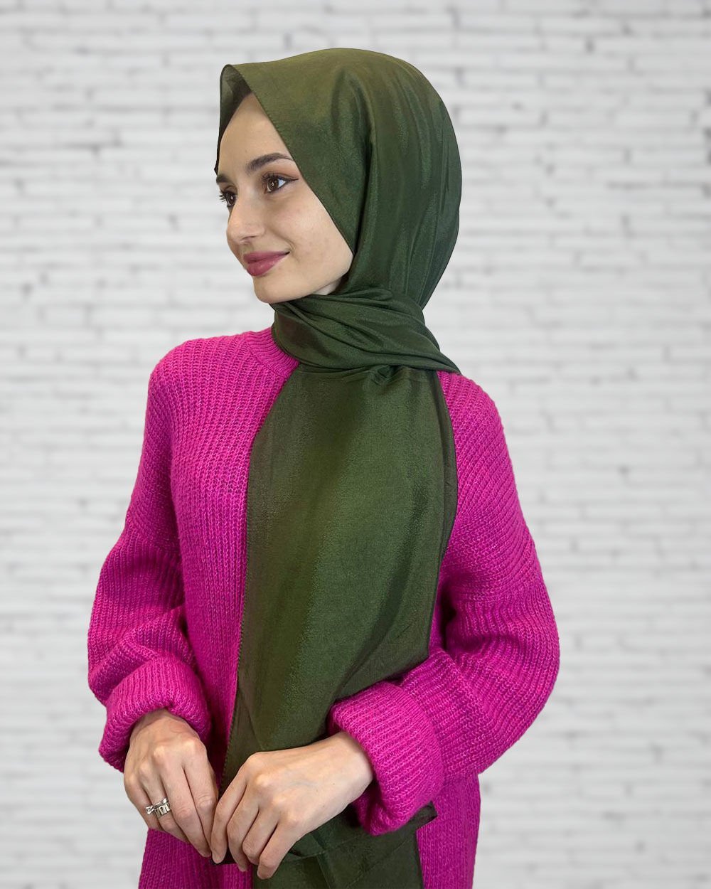 Harem Scarf Brisa Vual Şal 00816 HAKİ