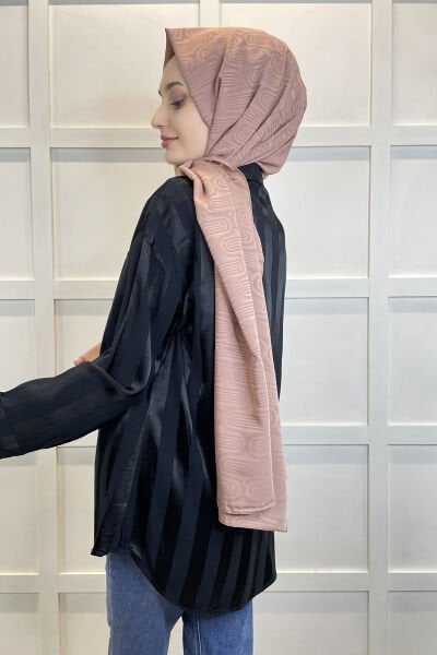 Cardion Capri Jacquard Shawl - Capri Fabric Jacquard Patterned Shawl 01119 DARK ROSE DRY