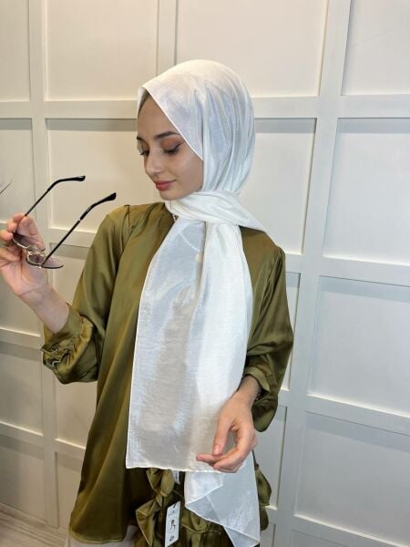 Harem Scarf Brisa Voile Shawl 00816 ECRU