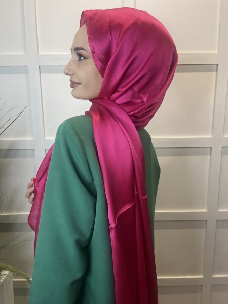 Madame Polo Janjan, Chiffon Shawl with Janjan 00823 FUCHIA