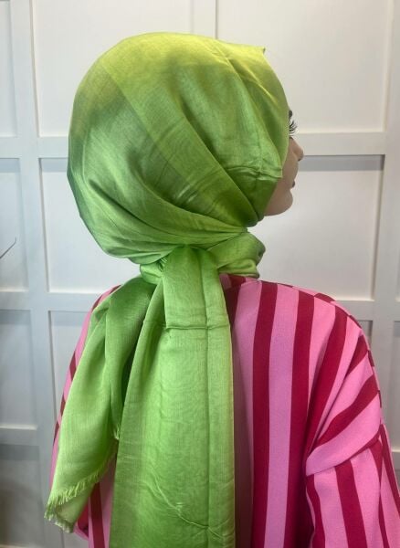 Arwella Lightly Shiny, Short Tassels, 31 Different Colors Evening Dress Shawl 00957 PEANUT GREEN