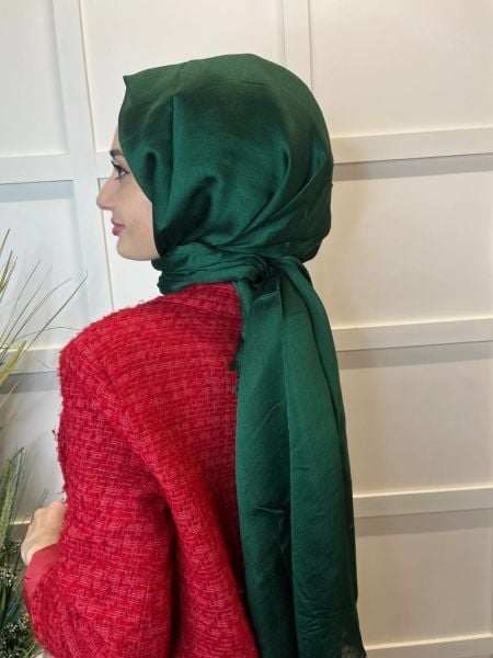Arwella Lightly Shiny, Short Tassels, 31 Different Colors Evening Dress Shawl 00957 EMERALD