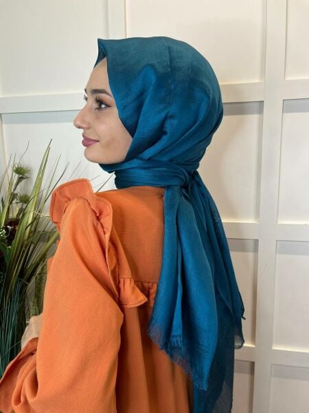 Arwella Lightly Shiny, Short Tassels, 31 Different Colors Evening Dress Shawl 00957 OIL GREEN