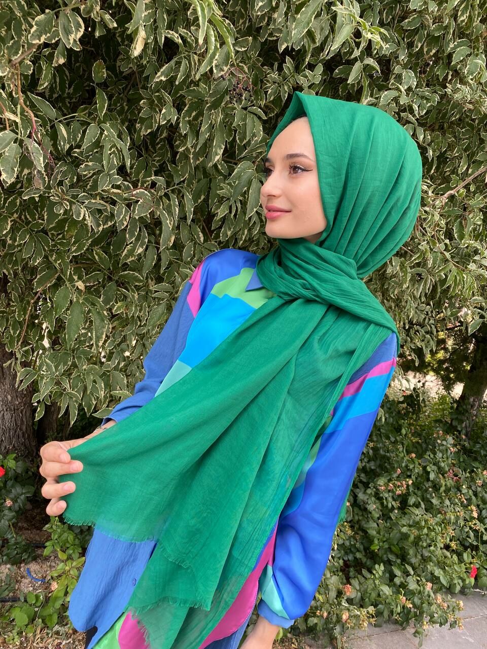Arwella 100% Cotton Dubai Shawl 00606 BENETTON