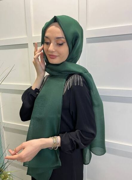 Siyane Scarf Diamond Evening Dress Wedding Shawl 00790 EMERALD