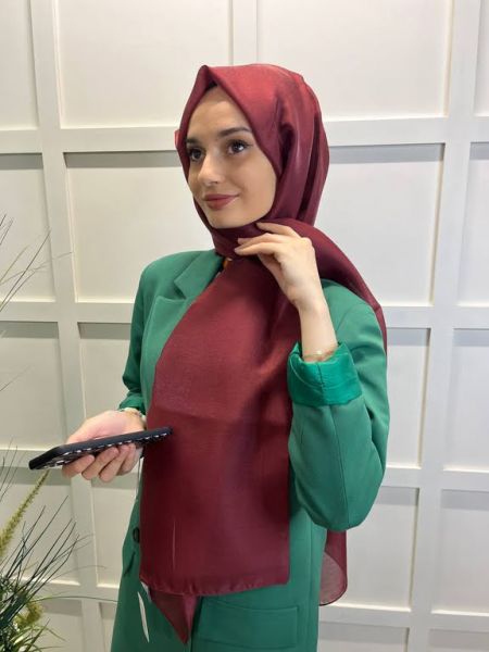 Siyane Scarf Diamond Evening Dress Wedding Shawl 00790 CLARET RED