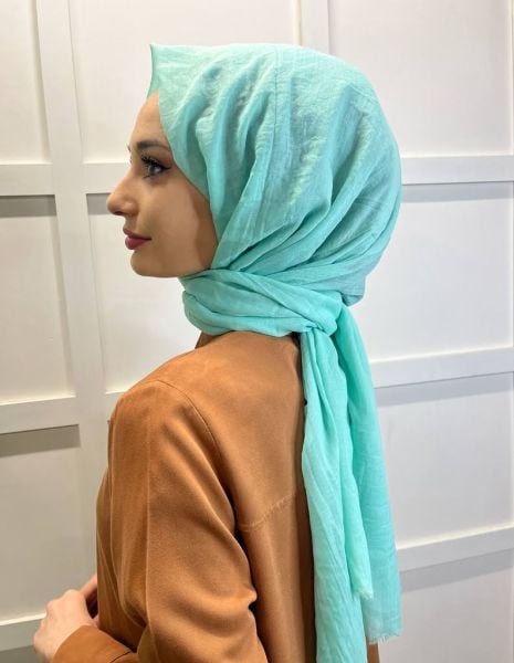 Arwella 100% Cotton Dubai Shawl 00606 WATER GREEN