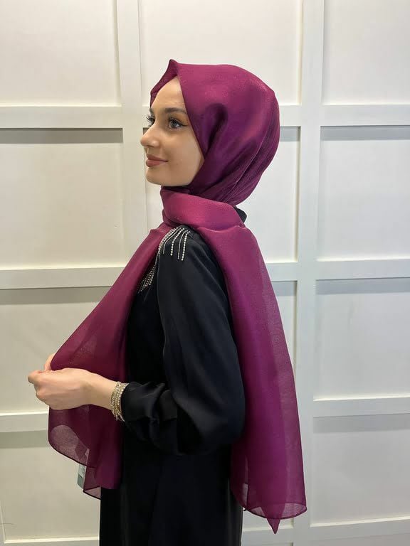 Siyane Scarf Diamond Evening Dress Wedding Shawl 00790 CHERRY
