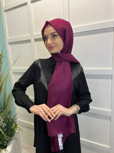 Siyane Scarf Diamond Evening Dress Wedding Shawl 00790 CHERRY