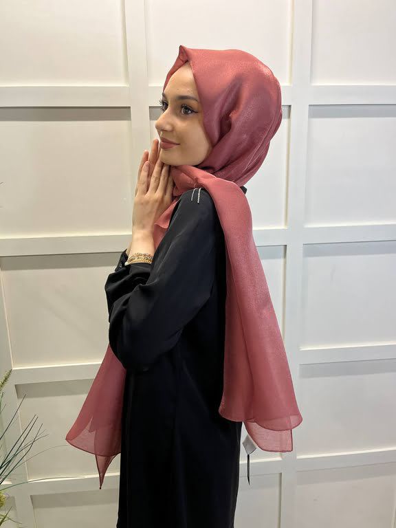 Siyane Scarf Diamond Evening Dress Wedding Shawl 00790 DRIED ROSE