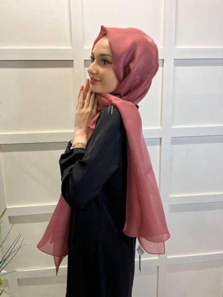 Siyane Scarf Diamond Evening Dress Wedding Shawl 00790 DRIED ROSE
