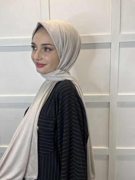 Shecarf Jersey Shawl - Stiched At The Ends - High Quality 00991 Rock Color