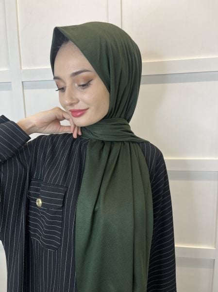 Shecarf Jersey Shawl - Stiched At The Ends - High Quality 00991 Dark Emerald