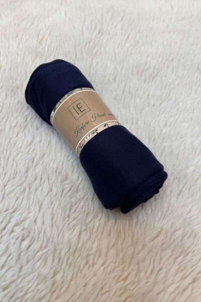 Shecarf Jersey Shawl - Stiched At The Ends - High Quality 00991 Navy Blue