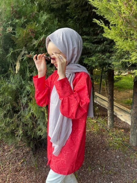 Shecarf, Cotton, Wrinkle-Free Bamboo Scarf Shawl 00958 LIGHT LILA
