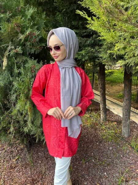 Shecarf, Cotton, Wrinkle-Free Bamboo Scarf Shawl 00958 LIGHT LILA