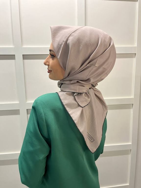 İpekevi Single Color 100% Cotton 100x100cm Scarf 01241 MAZY LILAK