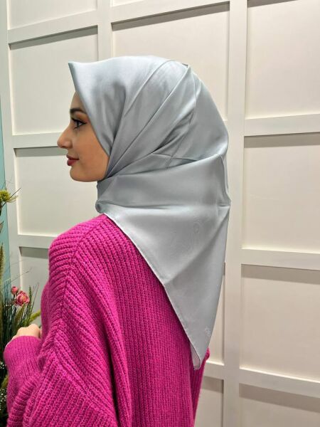 İpekevi Solid Color Twil Silk Scarf 01116 LIGHT BLUE
