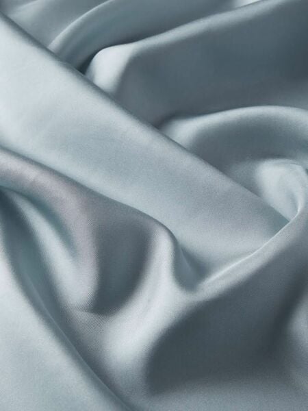 İpekevi Solid Color Twil Silk Scarf 01116 LIGHT BLUE