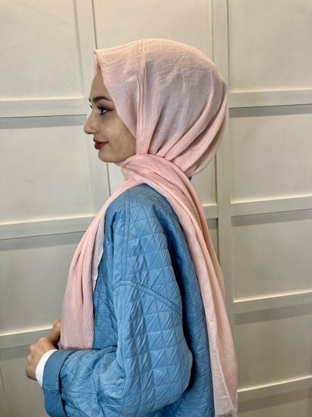 Arwella 100% Cotton Dubai Shawl 00606 LIGHT SALMON